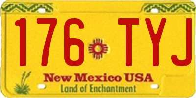 NM license plate 176TYJ