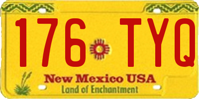 NM license plate 176TYQ