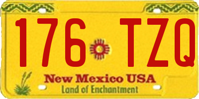 NM license plate 176TZQ