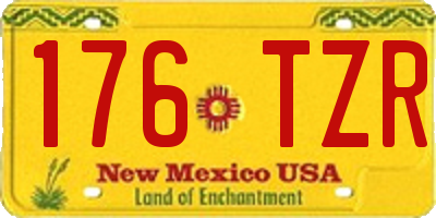 NM license plate 176TZR