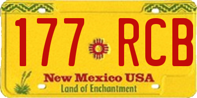 NM license plate 177RCB