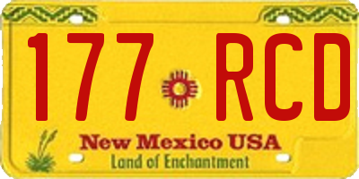 NM license plate 177RCD