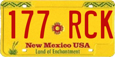 NM license plate 177RCK