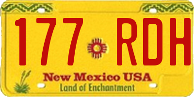 NM license plate 177RDH