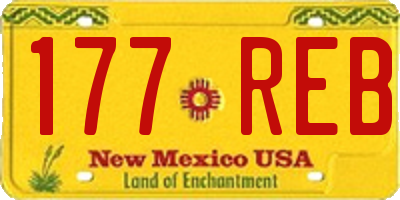 NM license plate 177REB