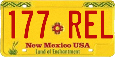 NM license plate 177REL