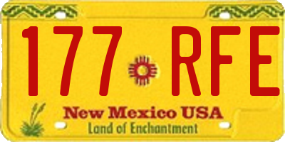 NM license plate 177RFE