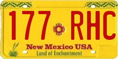NM license plate 177RHC