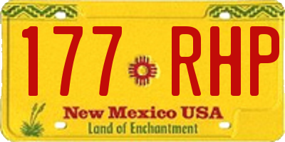 NM license plate 177RHP