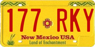 NM license plate 177RKY