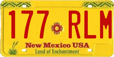 NM license plate 177RLM