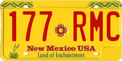 NM license plate 177RMC
