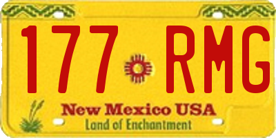 NM license plate 177RMG