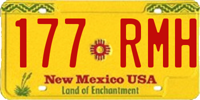 NM license plate 177RMH