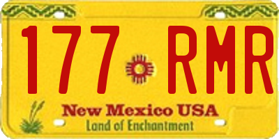 NM license plate 177RMR