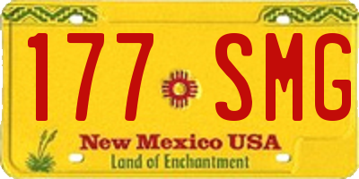 NM license plate 177SMG