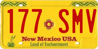 NM license plate 177SMV