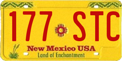 NM license plate 177STC