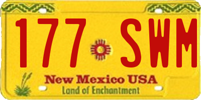 NM license plate 177SWM
