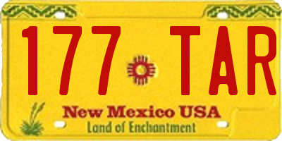 NM license plate 177TAR