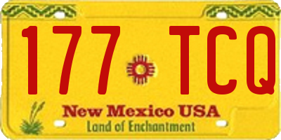 NM license plate 177TCQ