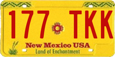 NM license plate 177TKK