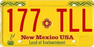 NM license plate 177TLL