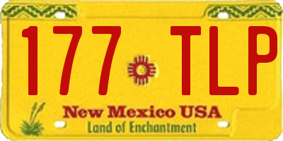 NM license plate 177TLP