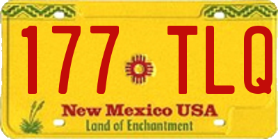 NM license plate 177TLQ