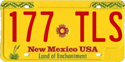 NM license plate 177TLS