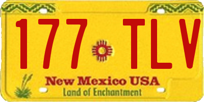 NM license plate 177TLV