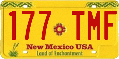 NM license plate 177TMF