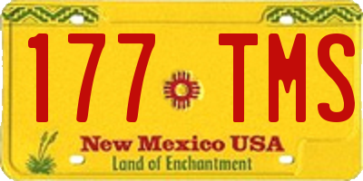 NM license plate 177TMS