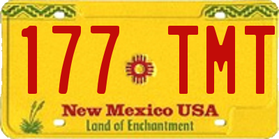 NM license plate 177TMT