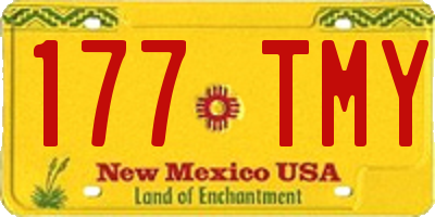 NM license plate 177TMY