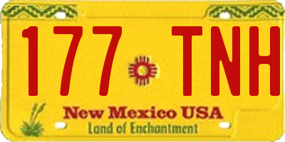 NM license plate 177TNH