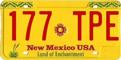 NM license plate 177TPE