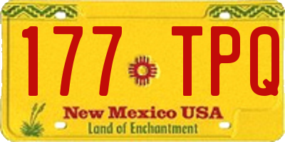 NM license plate 177TPQ