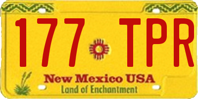 NM license plate 177TPR