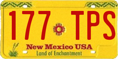 NM license plate 177TPS