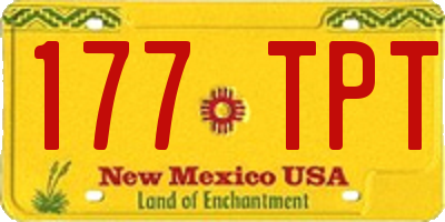 NM license plate 177TPT