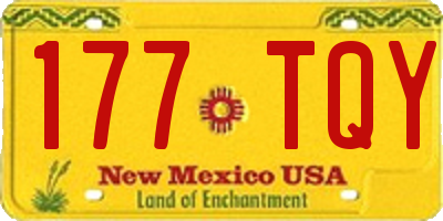 NM license plate 177TQY