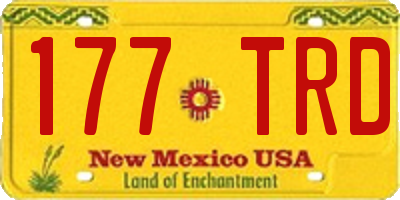 NM license plate 177TRD