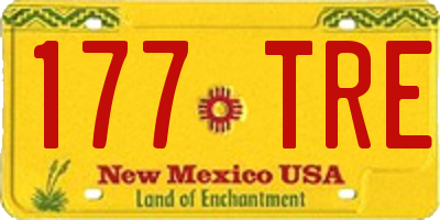 NM license plate 177TRE
