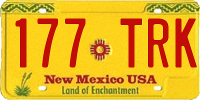 NM license plate 177TRK