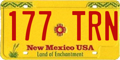 NM license plate 177TRN