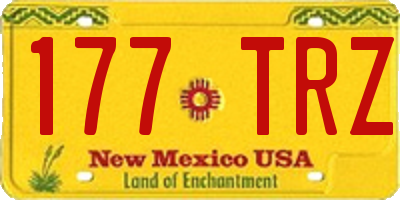 NM license plate 177TRZ