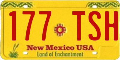 NM license plate 177TSH