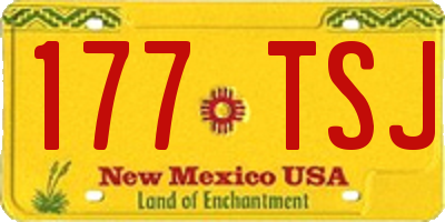 NM license plate 177TSJ