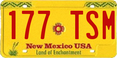 NM license plate 177TSM